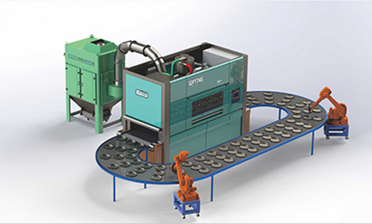 PTING Intelligent sand blasting machine - Cookware, kitchenware small appliances industry applications