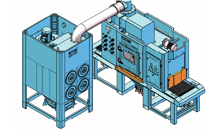 Intelligent conveyor sandblasting machine PT-ZBP-0625-8A